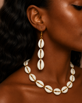 Grace Gems Nhyira Cowrie Cascade Earrings