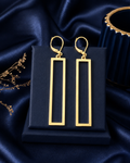 Luxe Rectangle Drop Earrings.