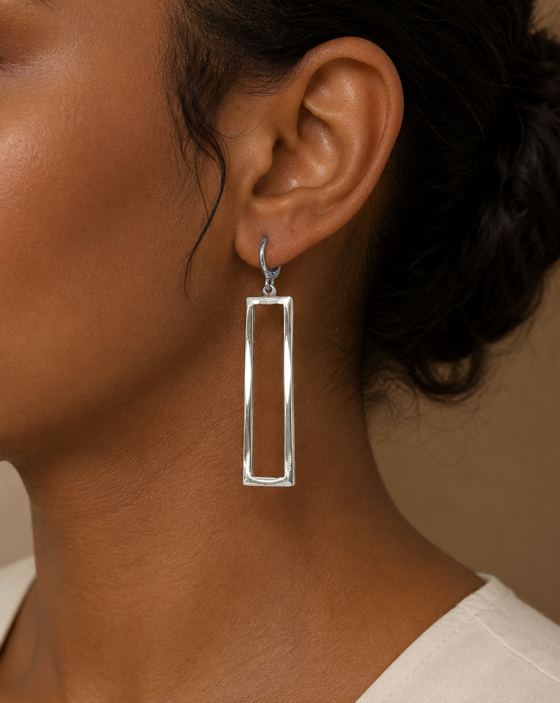 Luxe Rectangle Drop Earrings