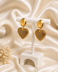 Grace Gems Odo Gold Heart Clip-On Earrings
