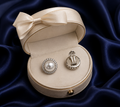 Celeste Pearl Halo Clip-On Earrings
