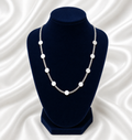 The Silver Radiance Disc Necklace