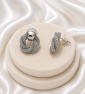 The Polished Weave Studs
