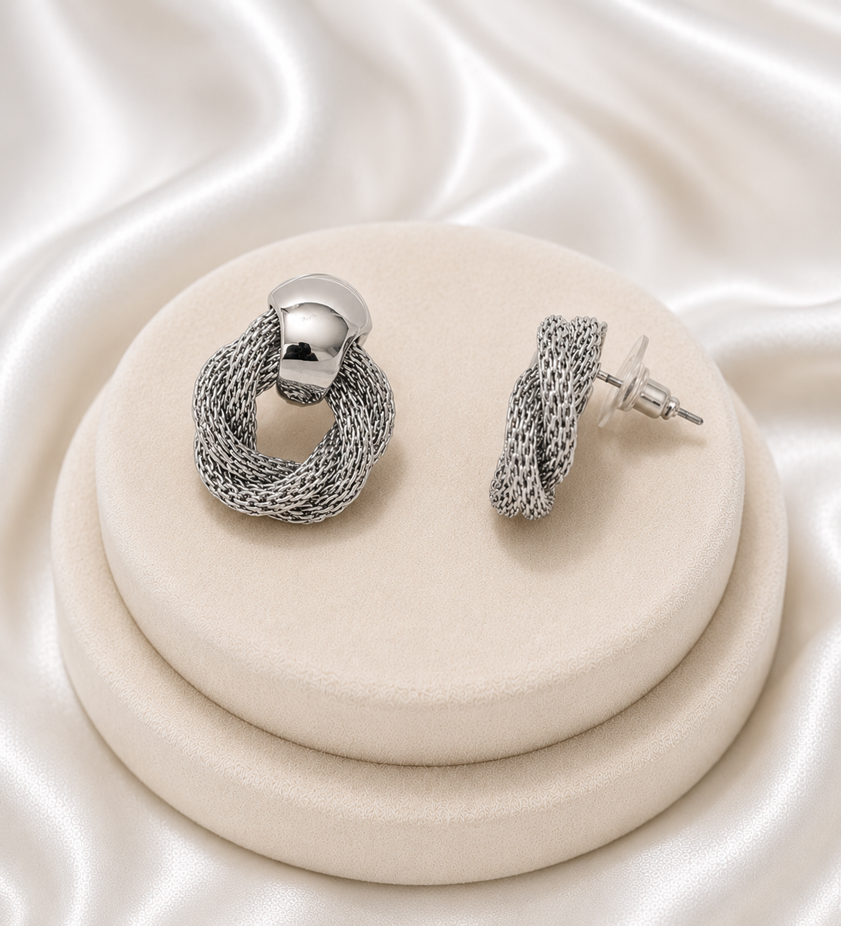 The Polished Weave Studs