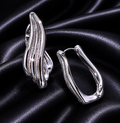 Celestia 925 Sculpted Silver Earrings