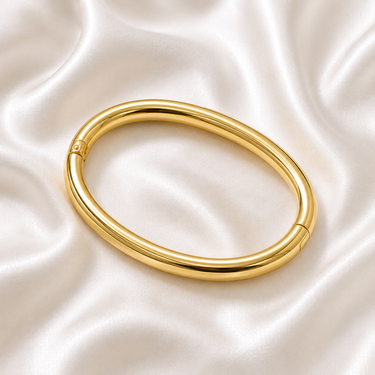 Golden Aura Hinged Bangle